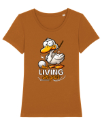 Golfer Amuzant la Golf: Viața pe limita Tricou mânecă scurtă guler larg fitted Damă Expresser