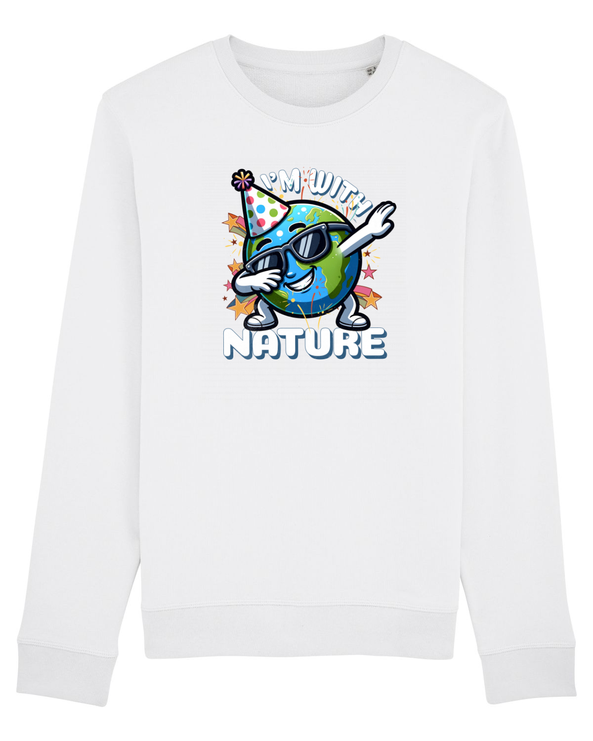Bluză mânecă lungă Unisex Rise White