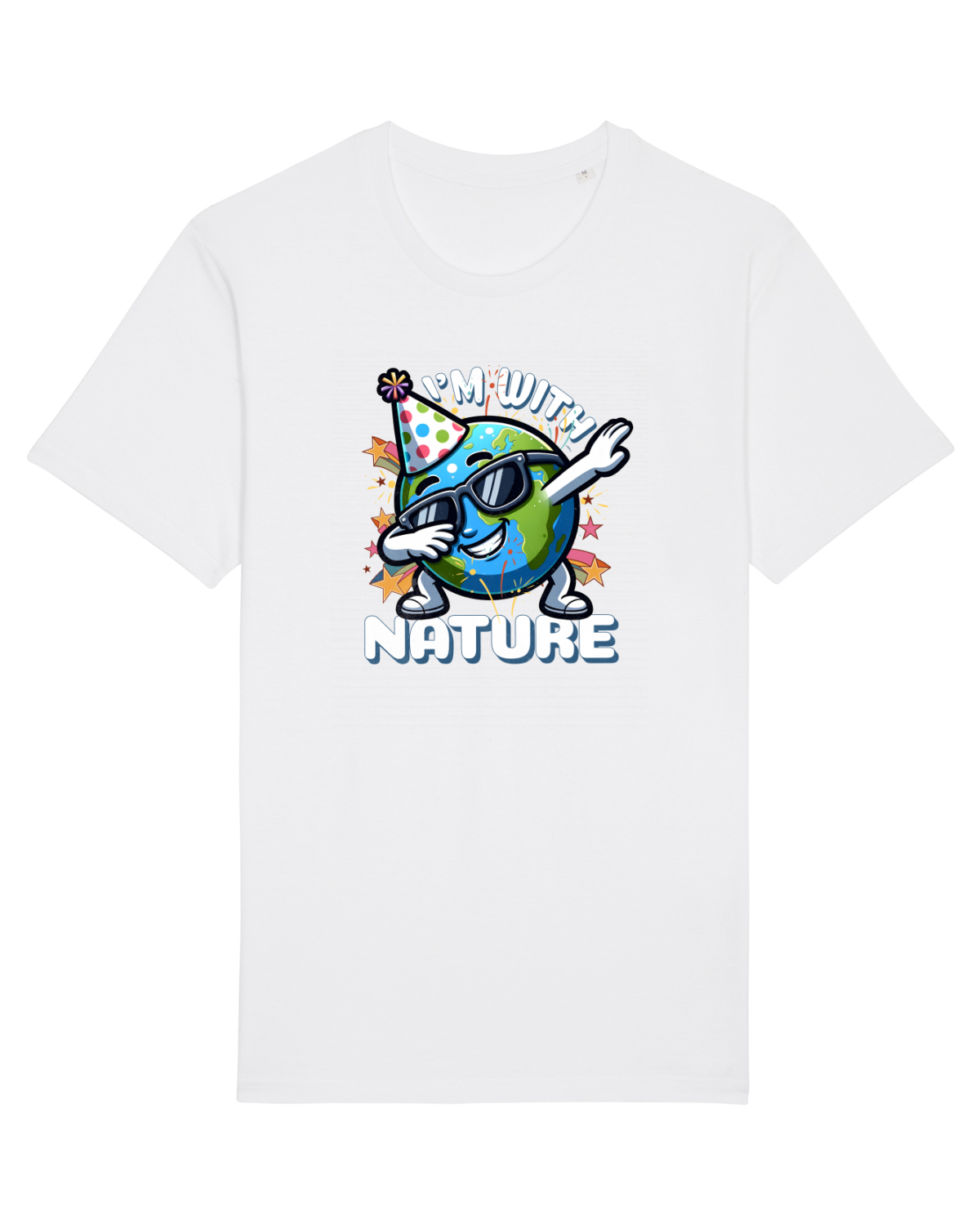Tricou mânecă scurtă Unisex Rocker White