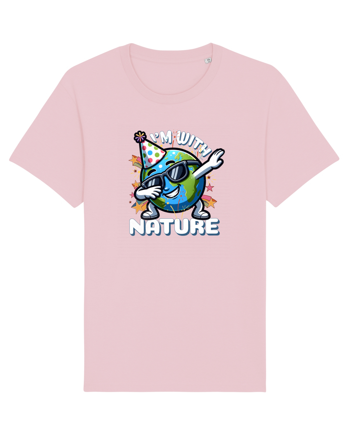 Tricou mânecă scurtă Unisex Rocker Cotton Pink