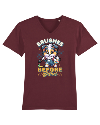 Artistul Iubitor de Câini Burgundy