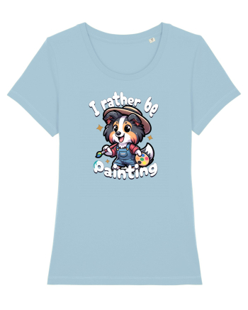 Cadouri pentru Pictori - Rough Collie Drăguț Sky Blue