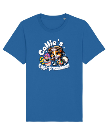 Paște cu Câinele Drăguț Collie Royal Blue