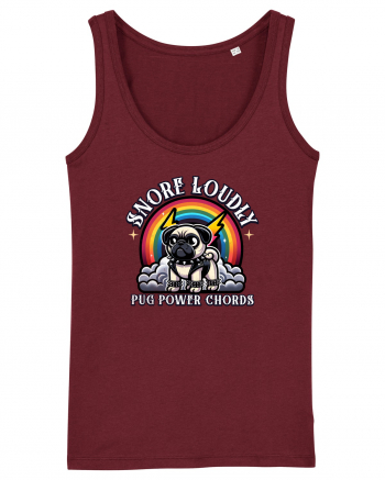 Pug Rock Heavy Metal Burgundy