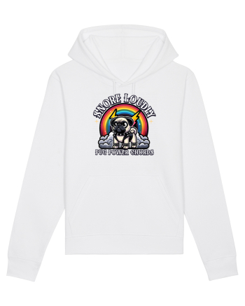 Pug Rock Heavy Metal White