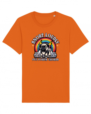 Pug Rock Heavy Metal Bright Orange