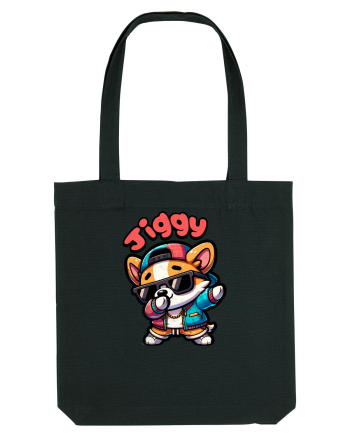 Dab Dance Corgi Jiggy în Stil Chibi Black