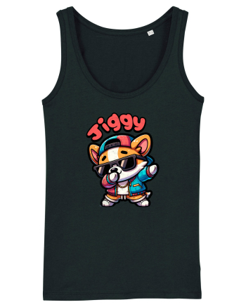Dab Dance Corgi Jiggy în Stil Chibi Black