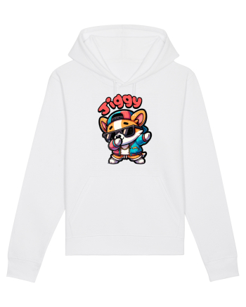 Dab Dance Corgi Jiggy în Stil Chibi White