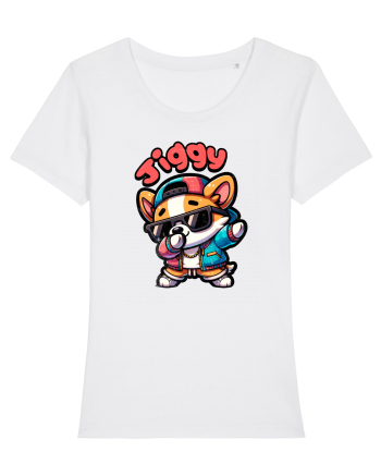 Dab Dance Corgi Jiggy în Stil Chibi White