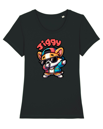 Dab Dance Corgi Jiggy în Stil Chibi Black