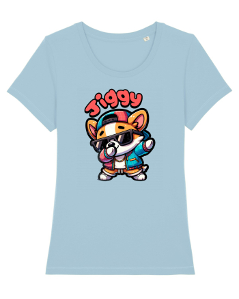 Dab Dance Corgi Jiggy în Stil Chibi Sky Blue