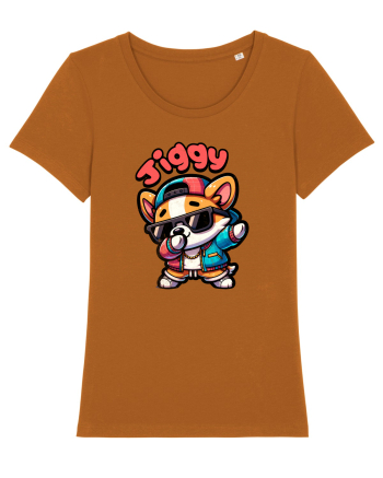 Dab Dance Corgi Jiggy în Stil Chibi Roasted Orange