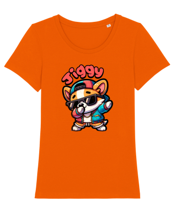 Dab Dance Corgi Jiggy în Stil Chibi Bright Orange
