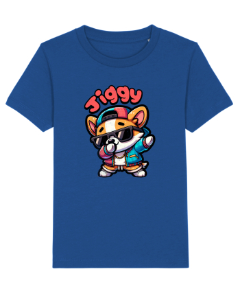 Dab Dance Corgi Jiggy în Stil Chibi Majorelle Blue