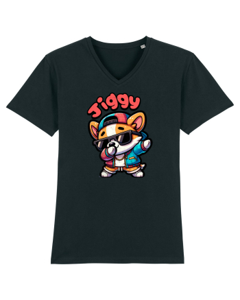 Dab Dance Corgi Jiggy în Stil Chibi Black