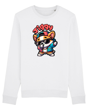 Dab Dance Corgi Jiggy în Stil Chibi White