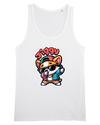 Dab Dance Corgi Jiggy în Stil Chibi White