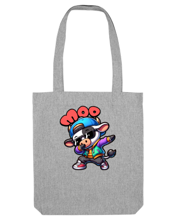 Vaca Amuzantă Dansând Dab în Stil Chibi Heather Grey