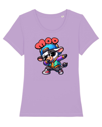 Vaca Amuzantă Dansând Dab în Stil Chibi Lavender Dawn
