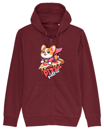 Corgi Amuzant Iubitor de Pizza Burgundy