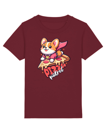 Corgi Amuzant Iubitor de Pizza Burgundy