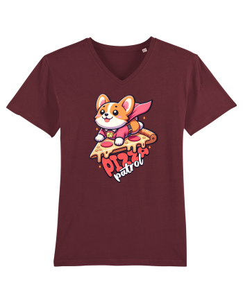 Corgi Amuzant Iubitor de Pizza Burgundy
