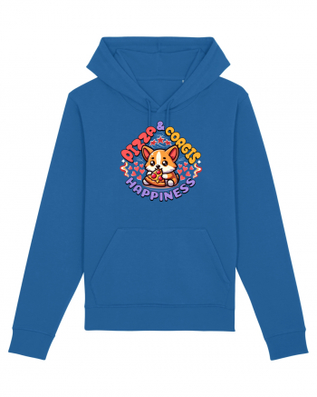 Corgi Mâncând Pizza Royal Blue