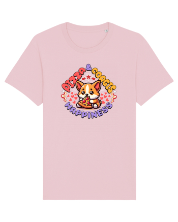 Corgi Mâncând Pizza Cotton Pink