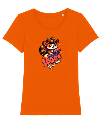 Corgi Spațial Cowboy Amuzant Bright Orange