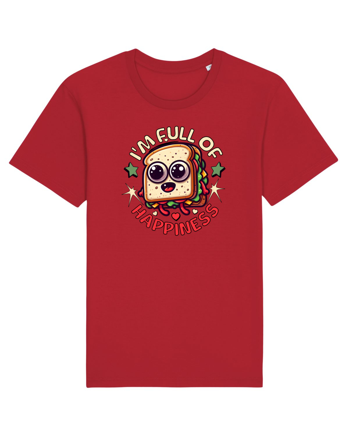 Tricou mânecă scurtă Unisex Rocker Red