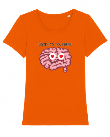 Listen to your brain Bright Orange