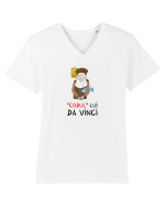 Codul lui Da Vinci Tricou mânecă scurtă guler V Bărbat Presenter