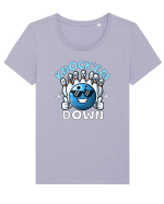 Bowling Amuzant Knock'em Down Tricou mânecă scurtă guler larg fitted Damă Expresser