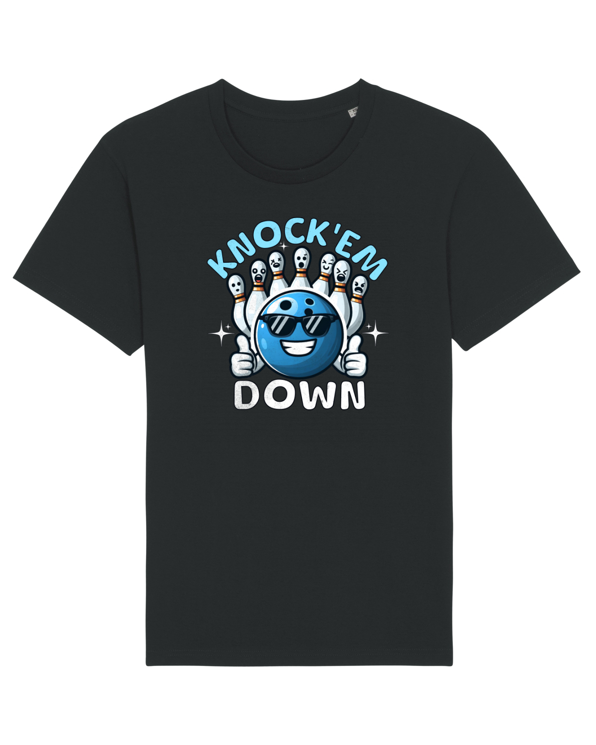 Tricou mânecă scurtă Unisex Rocker Black