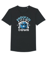 Bowling Amuzant Knock'em Down Tricou mânecă scurtă guler larg Bărbat Skater