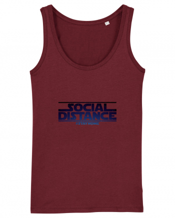 Social distance Burgundy