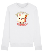 Sandwich Drăguț Fericirea Este Servită Bluză mânecă lungă Unisex Rise