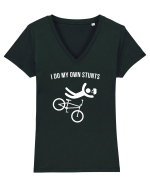 I do my own stunts Tricou mânecă scurtă guler V Damă Evoker
