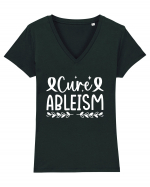 Cure Ableism Tricou mânecă scurtă guler V Damă Evoker