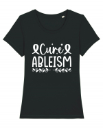 Cure Ableism Tricou mânecă scurtă guler larg fitted Damă Expresser