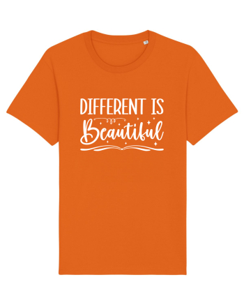 Different Is Beautiful Bright Orange
