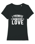 I Promise To Teach Love Tricou mânecă scurtă guler larg fitted Damă Expresser