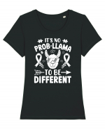 It's No Prob-Llama To Be Different Tricou mânecă scurtă guler larg fitted Damă Expresser