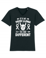 It's No Prob-Llama To Be Different Tricou mânecă scurtă guler V Bărbat Presenter