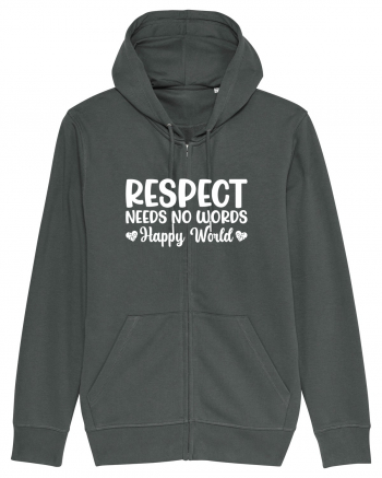 Respect Needs No Words Happy World Anthracite