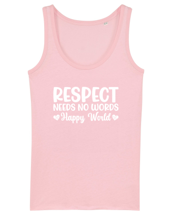 Respect Needs No Words Happy World Cotton Pink