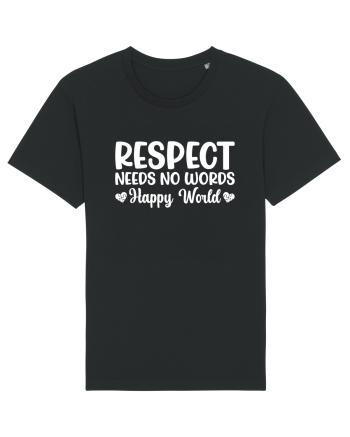 Respect Needs No Words Happy World Black