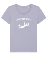 I do my own Stunts Tricou mânecă scurtă guler larg fitted Damă Expresser