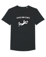 I do my own Stunts Tricou mânecă scurtă guler larg Bărbat Skater